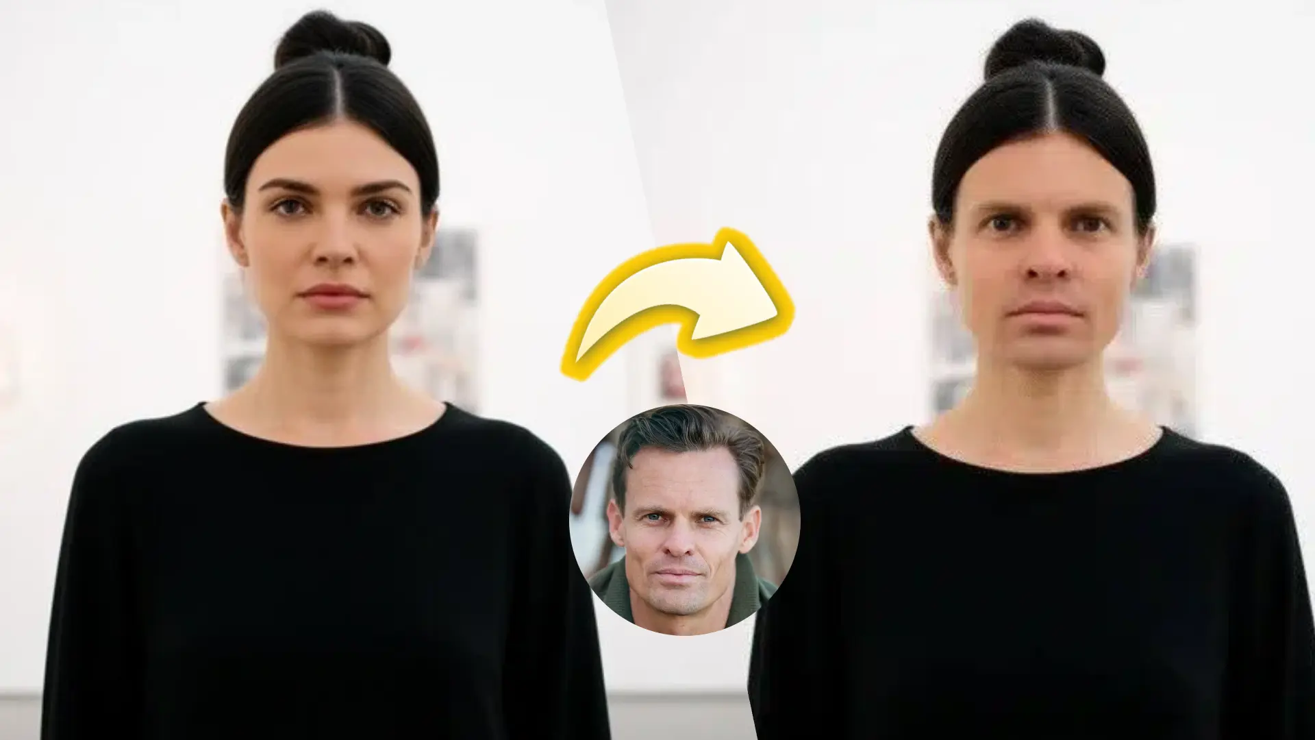 High-resolution photo face swap comparison showing crisp detail and original image quality preserved for professional use